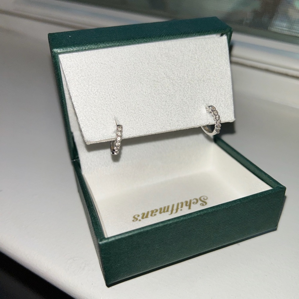 Kay’s Silver Diamond Hoop Earrings